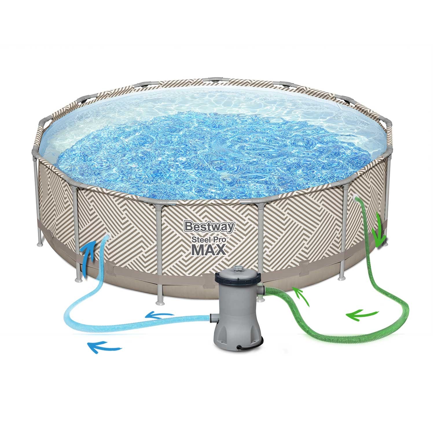 Raamiga aiabassein 396 x 107 cm 11-ühes Bestway 561FY - Image 8