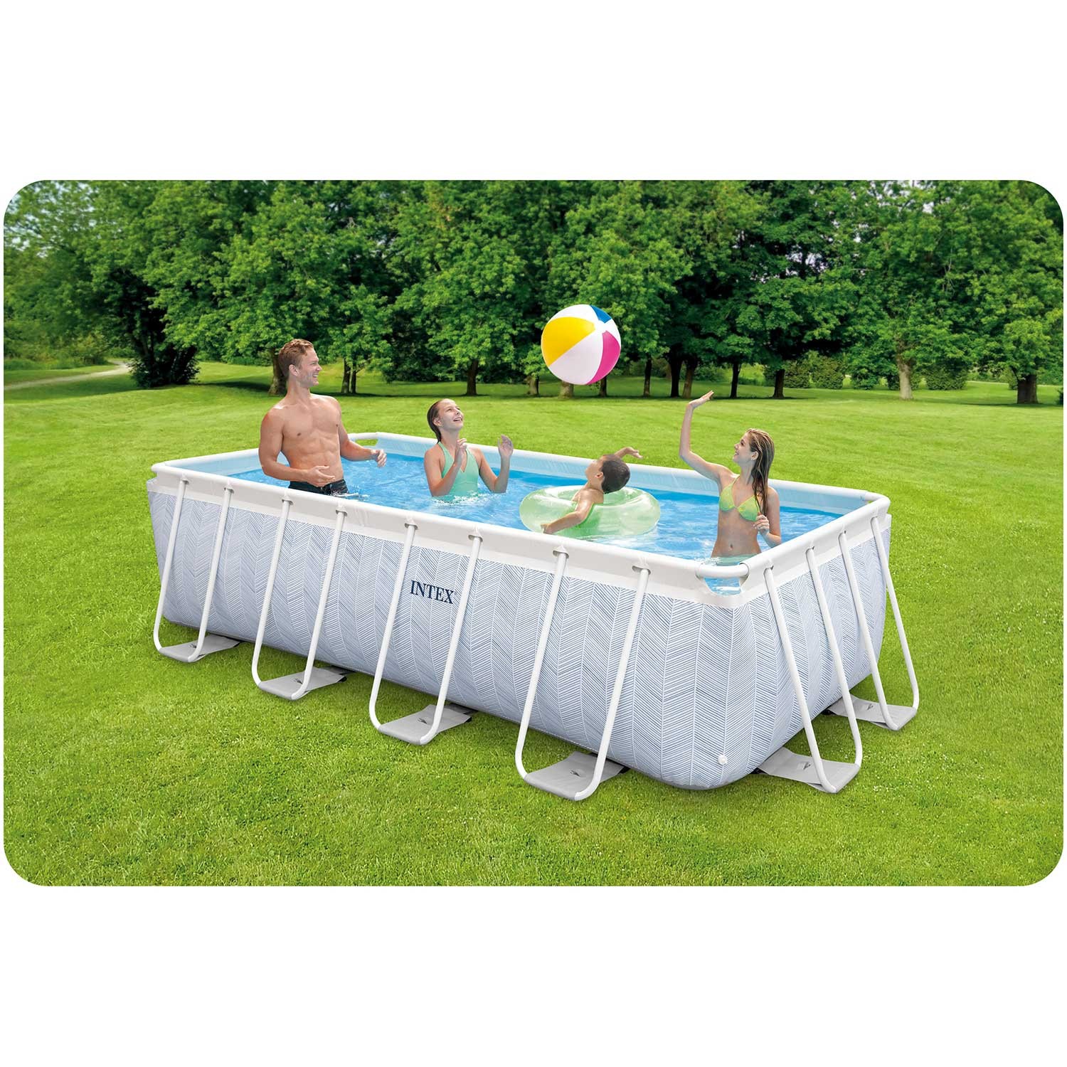 Raamiga aiabassein 400 x 200 x 100 cm 18-ühes komplekt INTEX 26780 - Image 11