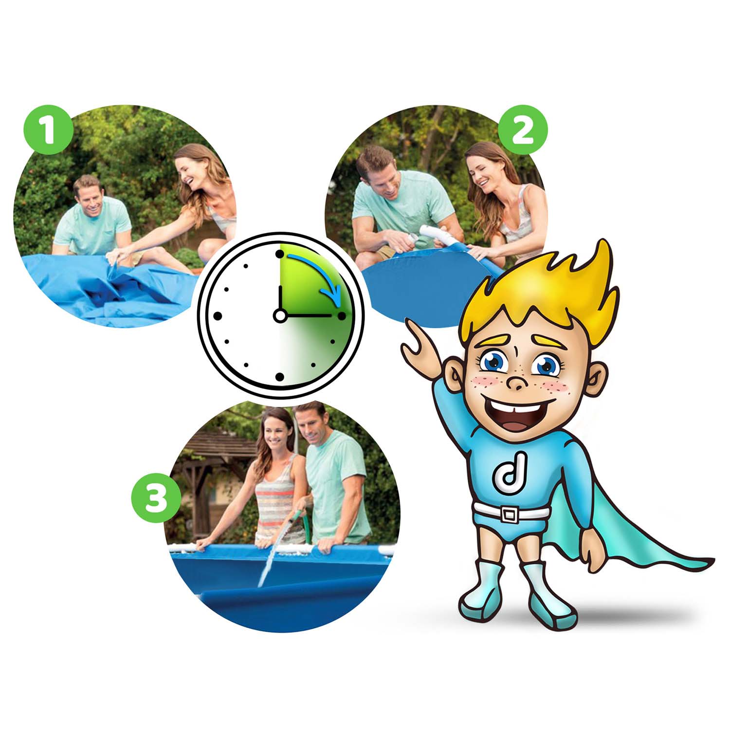 Raamiga aiabassein 400 x 211 x 81 cm 15-ühes Bestway 56405N - Image 15