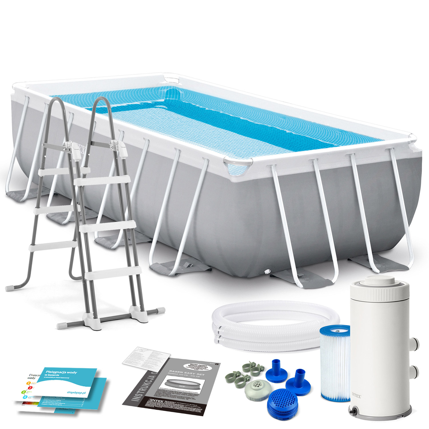 Raamiga aiabassein 400 x 200 x 100 cm 4-ühes INTEX 26788