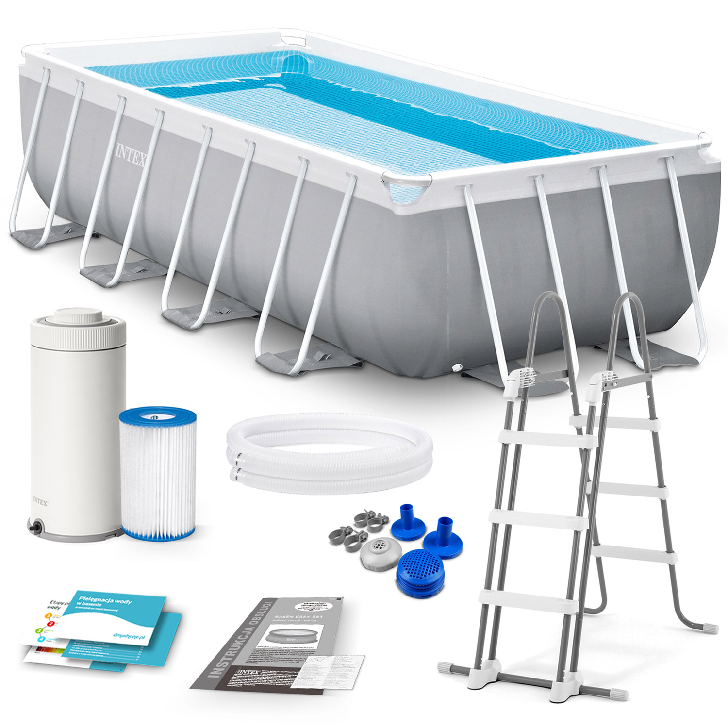 Raamiga aiabassein 400 x 200 x 122 cm 10 ühes INTEX 26790