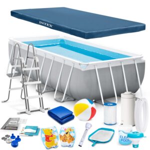 Raamiga aiabassein 400 x 200 x 122 cm 18 in 1 INTEX 26790