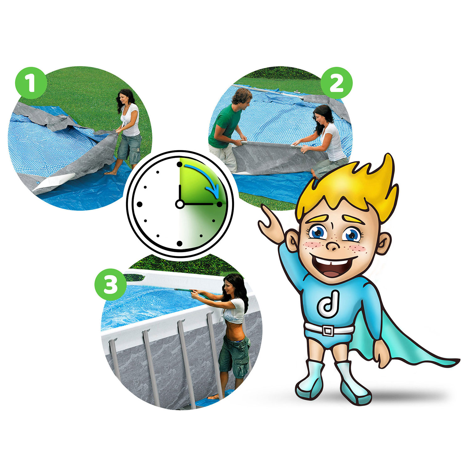 Raamiga aiabassein 404 x 201 x 100 cm 18-ühes Bestway 56721 - Image 9