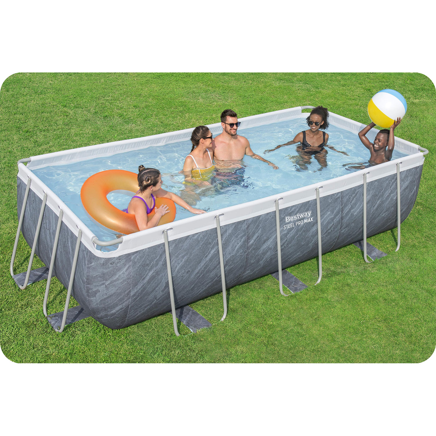 Raamiga aiabassein 404 x 201 x 100 cm 18-ühes Bestway 56721 - Image 7
