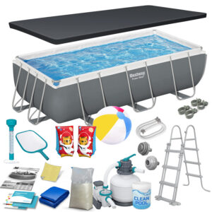 Raamiga aiabassein 404 x 201 x 100 cm 18-ühes Bestway 56442