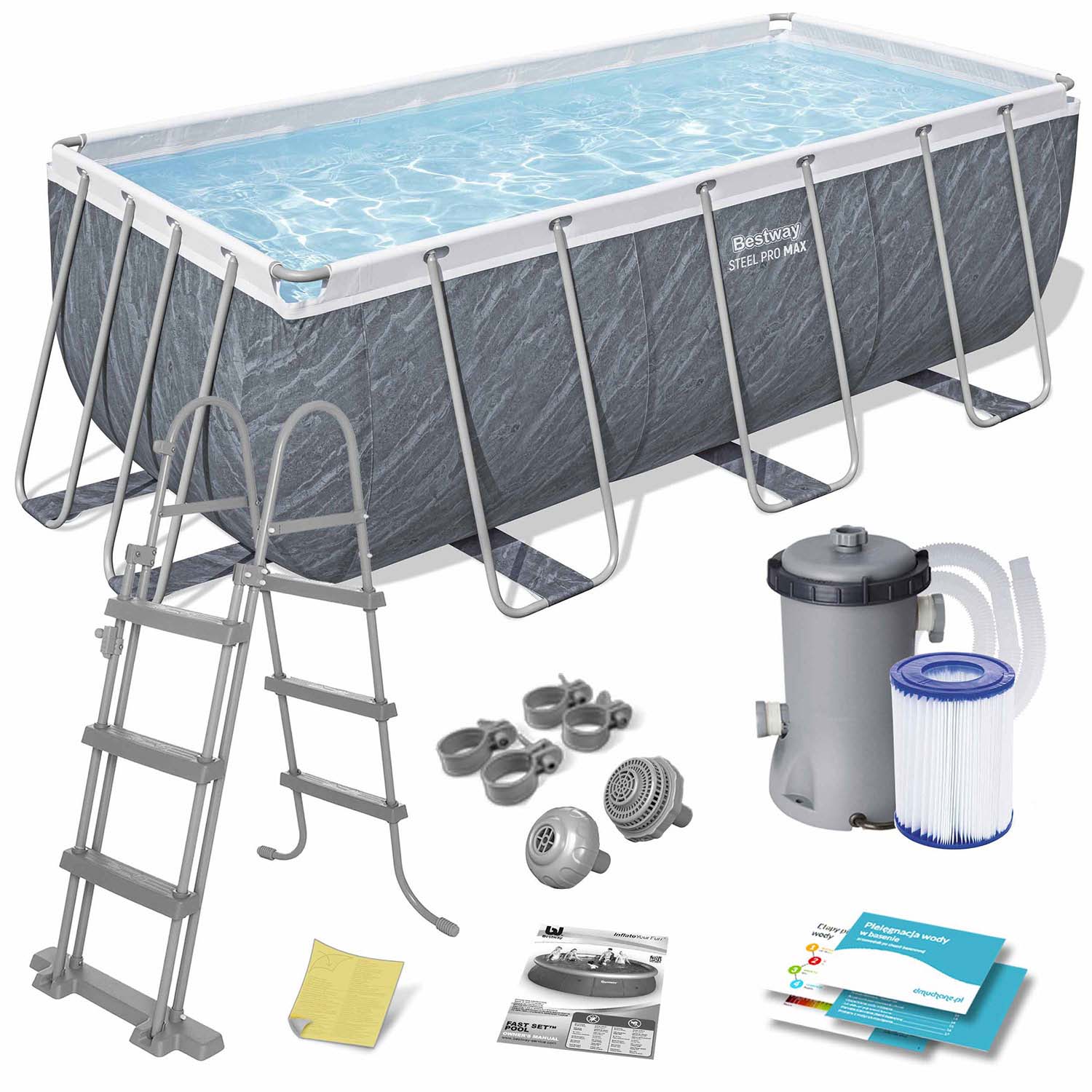 Raamiga aiabassein 412 x 201 x 122 cm 11 ühes Bestway 56722