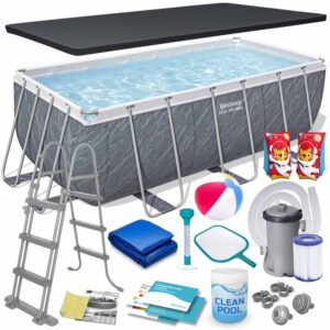Raamiga aiabassein 412 x 201 x 122 cm 17-ühes Bestway 56722