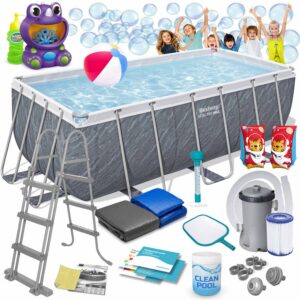 Raamiga aiabassein 412 x 201 x 122 cm 17-ühes Bestway 56722