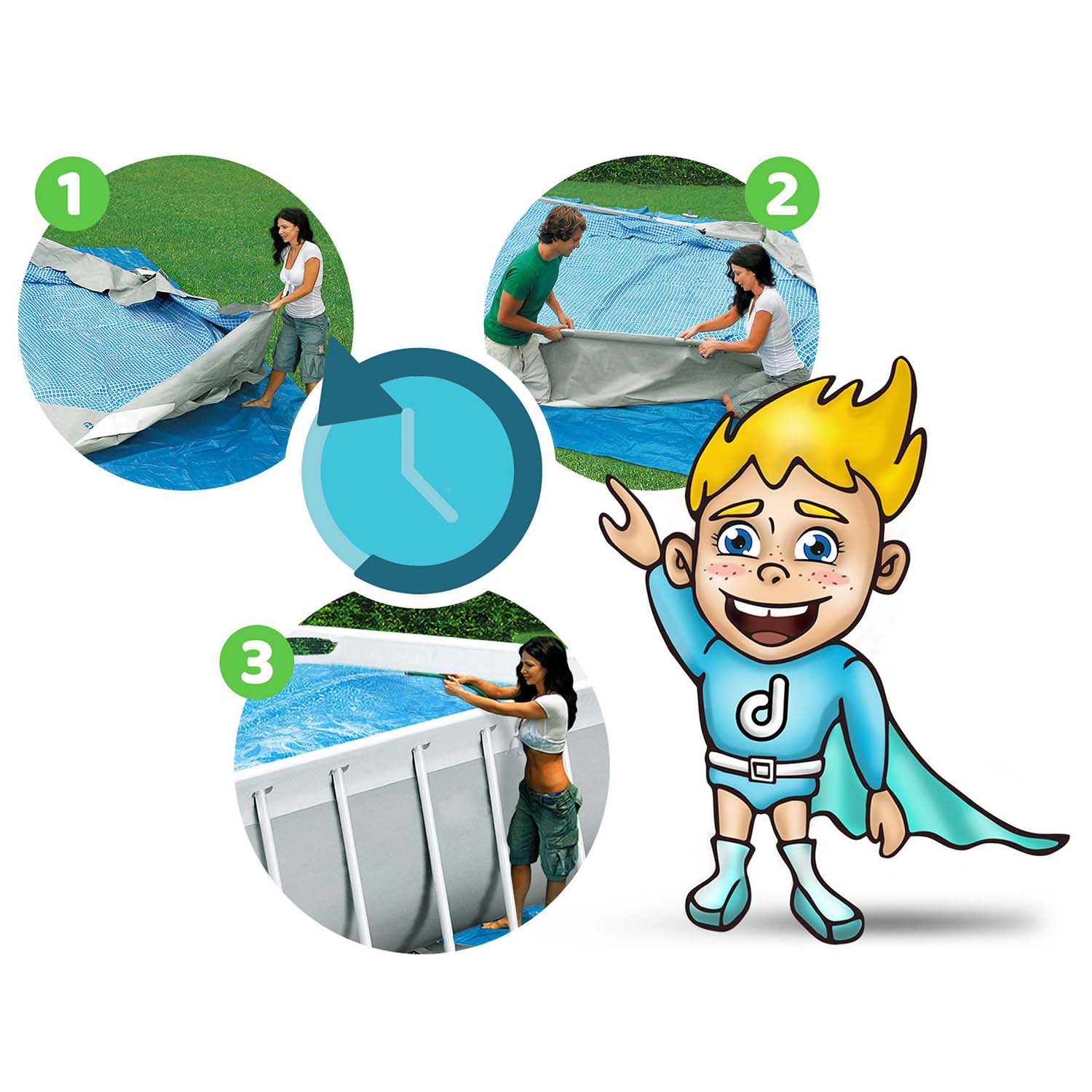 Raamiga aiabassein 412x201x122 cm 17in1 Bestway 56456N - Image 9