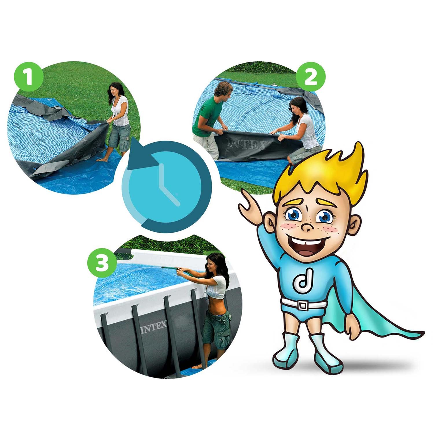 Raamiga aiabassein 427 x 250 x 100 cm 18-ühes Bestway 56620 - Image 6