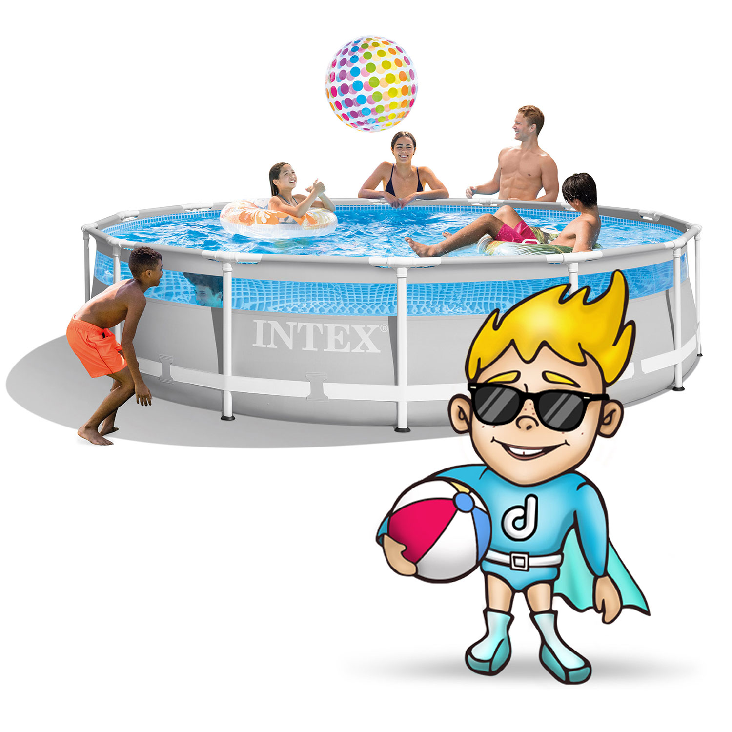 Raamiga aiabassein 427 x 107 cm 12-ühes INTEX 26722 - Image 8