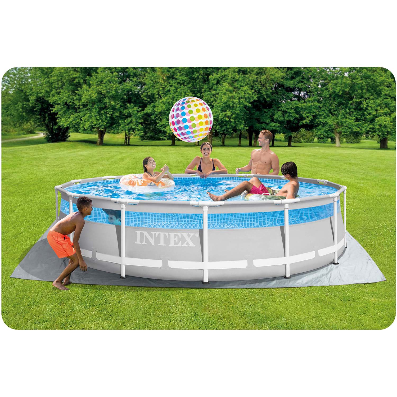 Raamiga aiabassein 427 x 107 cm 12-ühes INTEX 26722 - Image 9