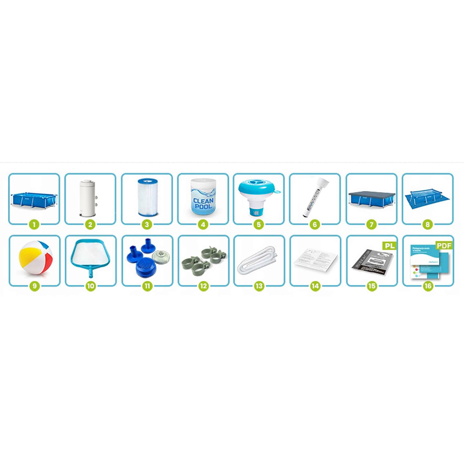 Raamiga aiabassein 450 x 220 x 84 cm 15-in-1 INTEX 28273 - Image 6