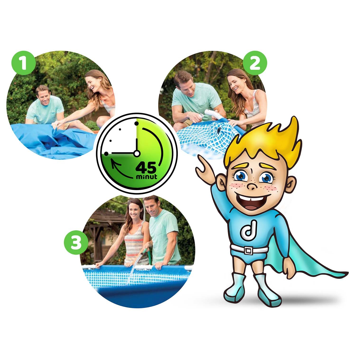 Raamiga aiabassein 457 x 122 cm 17in1 INTEX 28242 - Image 4