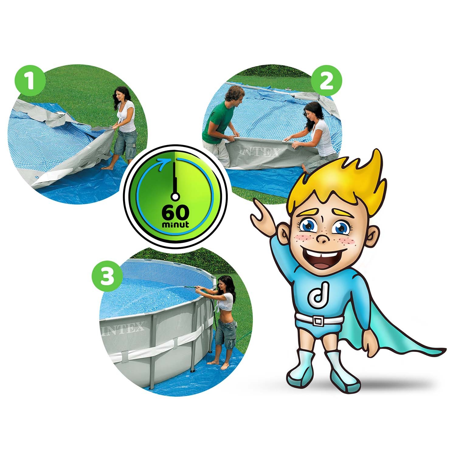 Raamiga aiabassein 457 x 122 cm 21-in-1 INTEX 26726 + mullimasin TASUTA - Image 6