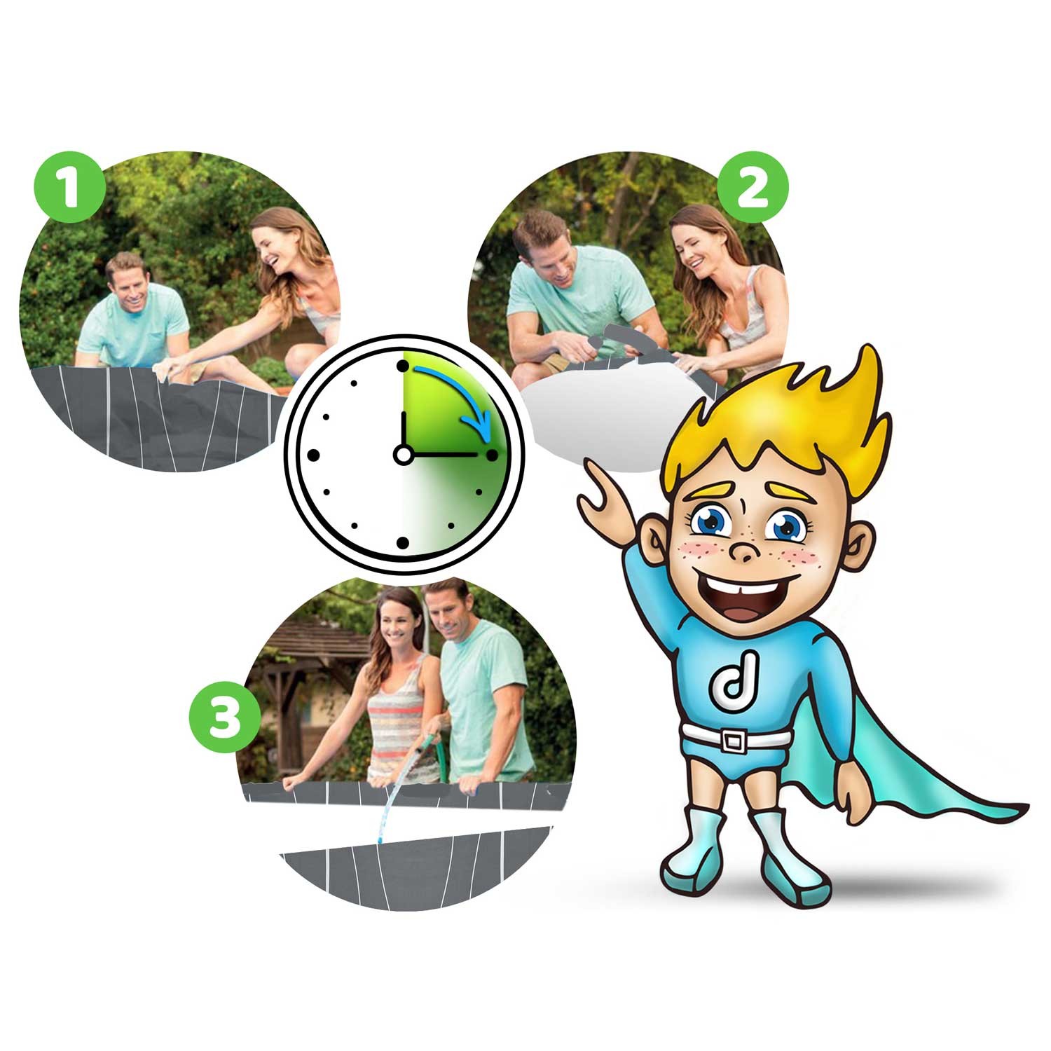 Raamiga aiabassein 457 x 107 cm 13-ühes Bestway 561GD - Image 12