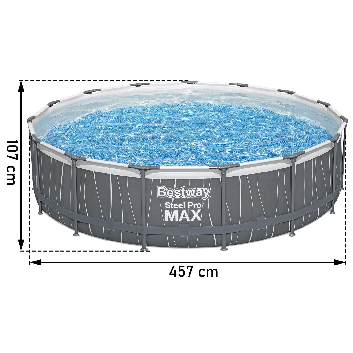 Raamiga aiabassein 457 x 107 cm 13-ühes Bestway 561GD - Image 7