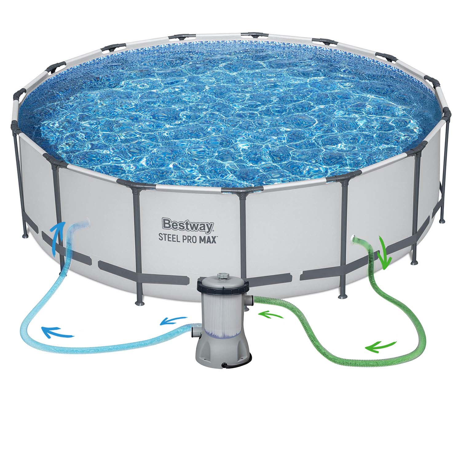 Raamiga aiabassein 457 x 122 cm 18-ühes Bestway 56438 - Image 7