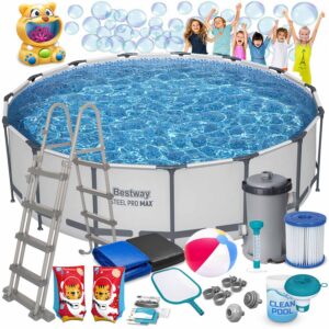 Raamiga aiabassein 457 x 122 cm 18-in-1 Bestway 56438 + mullimasin TASUTA