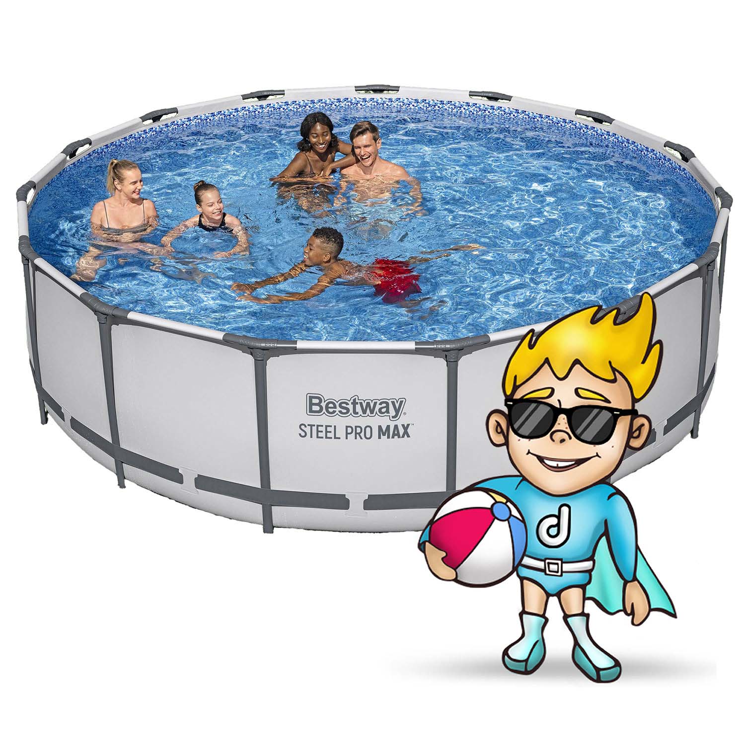 Raamiga aiabassein 457 x 122 cm 18-in-1 Bestway 56438 + mullimasin TASUTA - Image 5