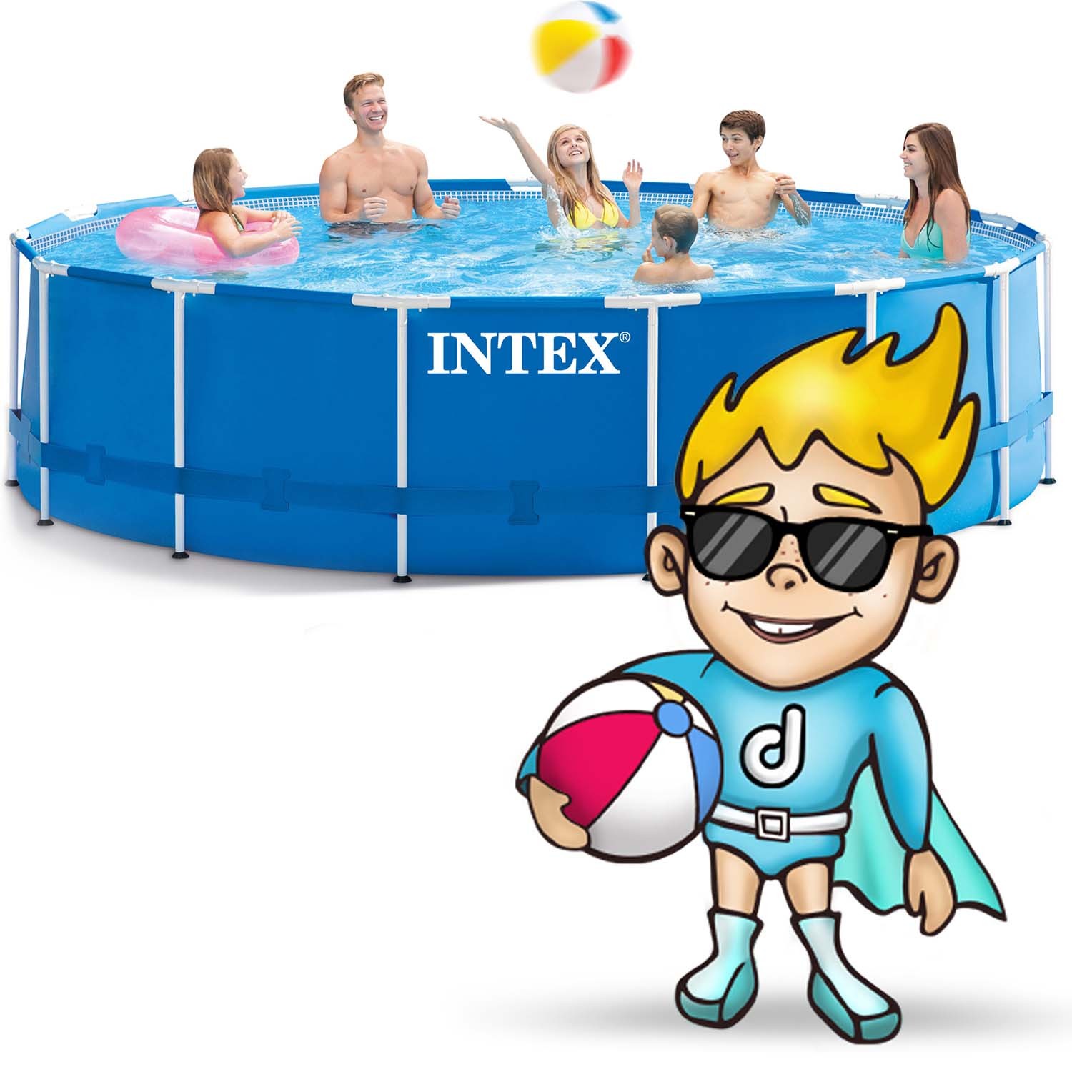 Raamiga aiabassein 457 x 122 cm 21 1 INTEX 28242 - Image 2