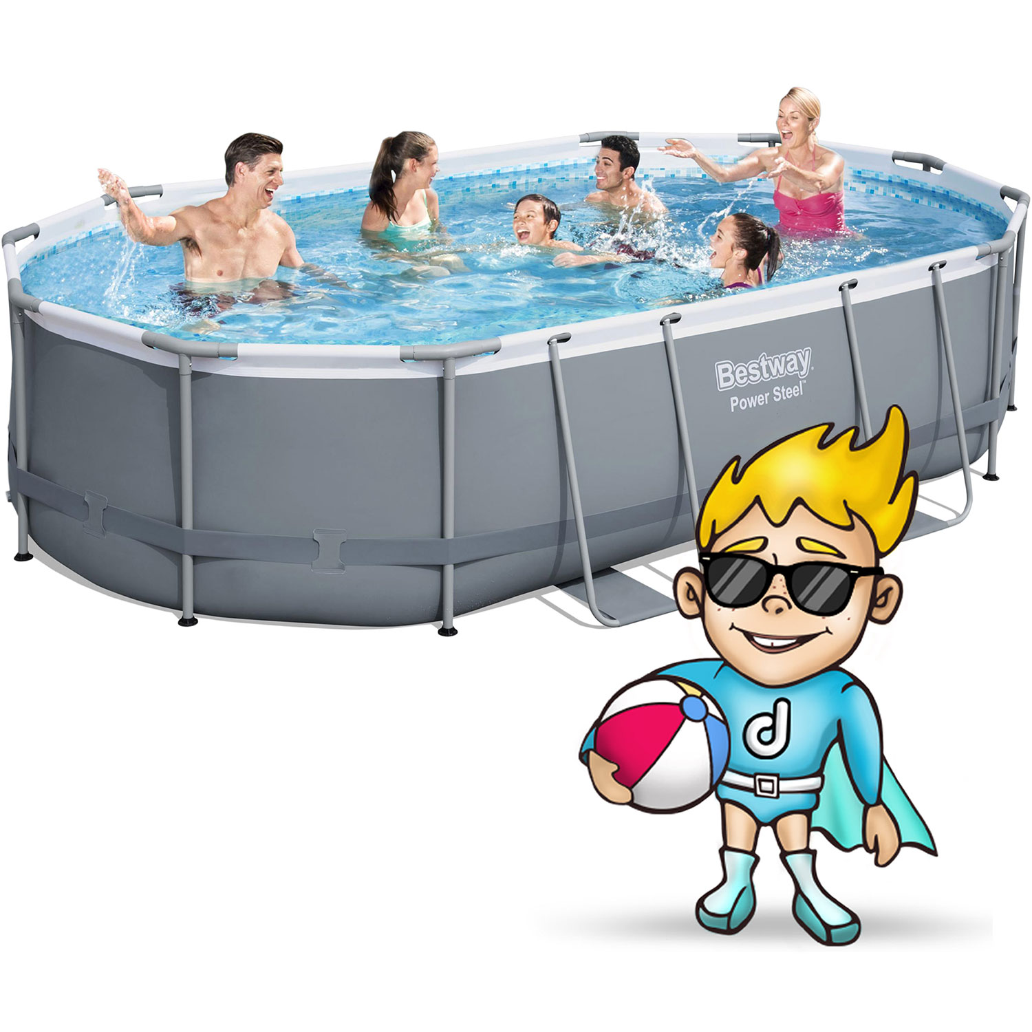 Raamiga aiabassein 488 x 305 x 107 cm 18-ühes Bestway 56448 - Image 3