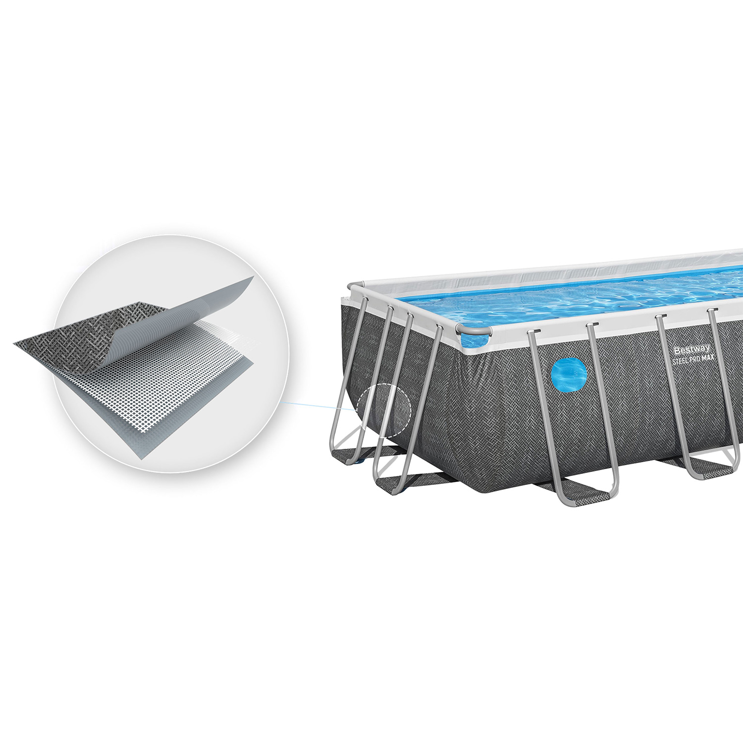 Raamiga aiabassein 488 x 244 x 122 cm 10-ühes Bestway 561MB - Image 3