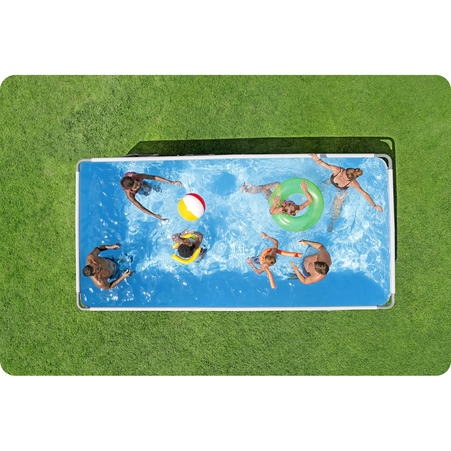 Raamiga aiabassein 488 x 244 x 122 cm 10-ühes Bestway 561MB - Image 8