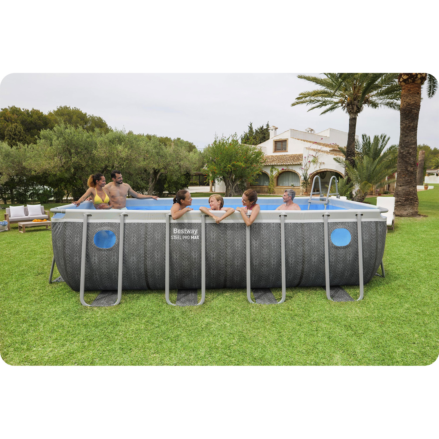 Raamiga aiabassein 488 x 244 x 122 cm 10-ühes Bestway 561MB - Image 11