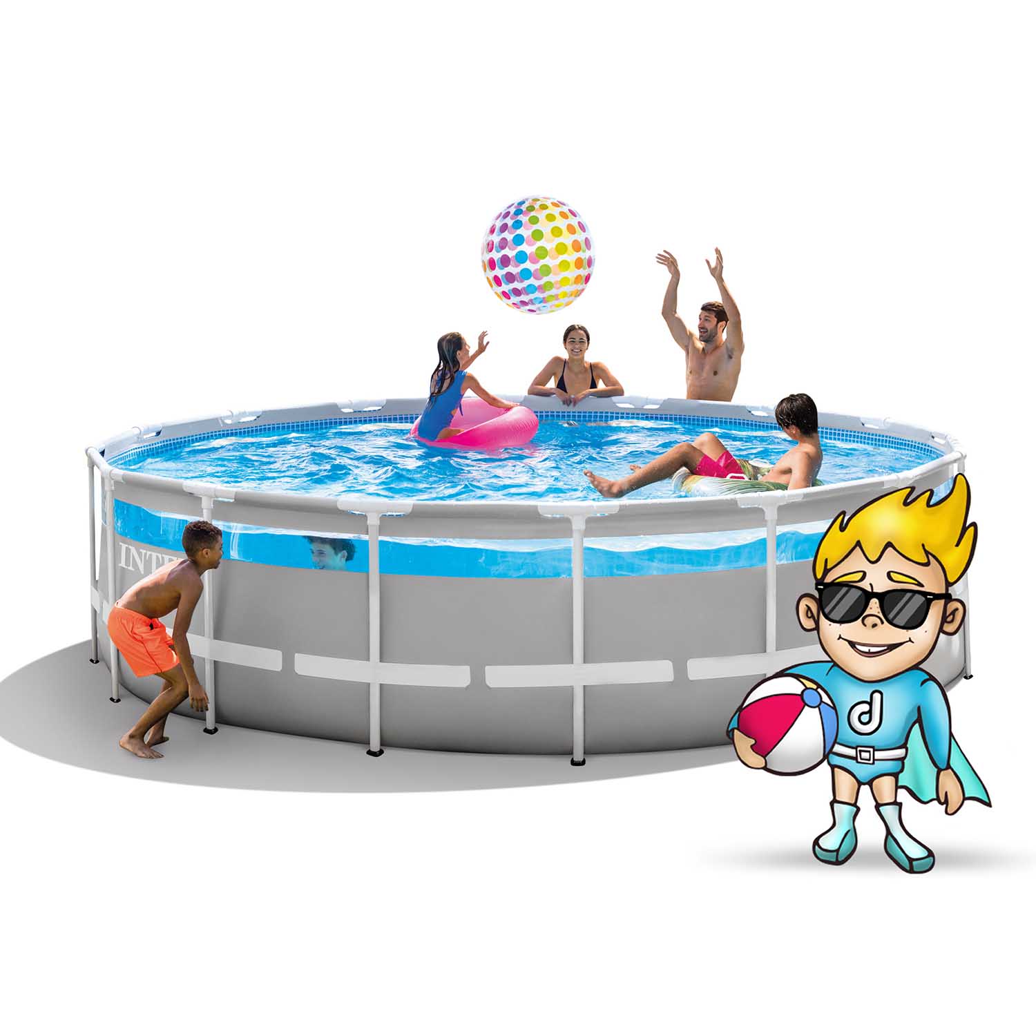 Raamiga aiabassein 488 x 122 cm 11 ühes INTEX 26730 - Image 2