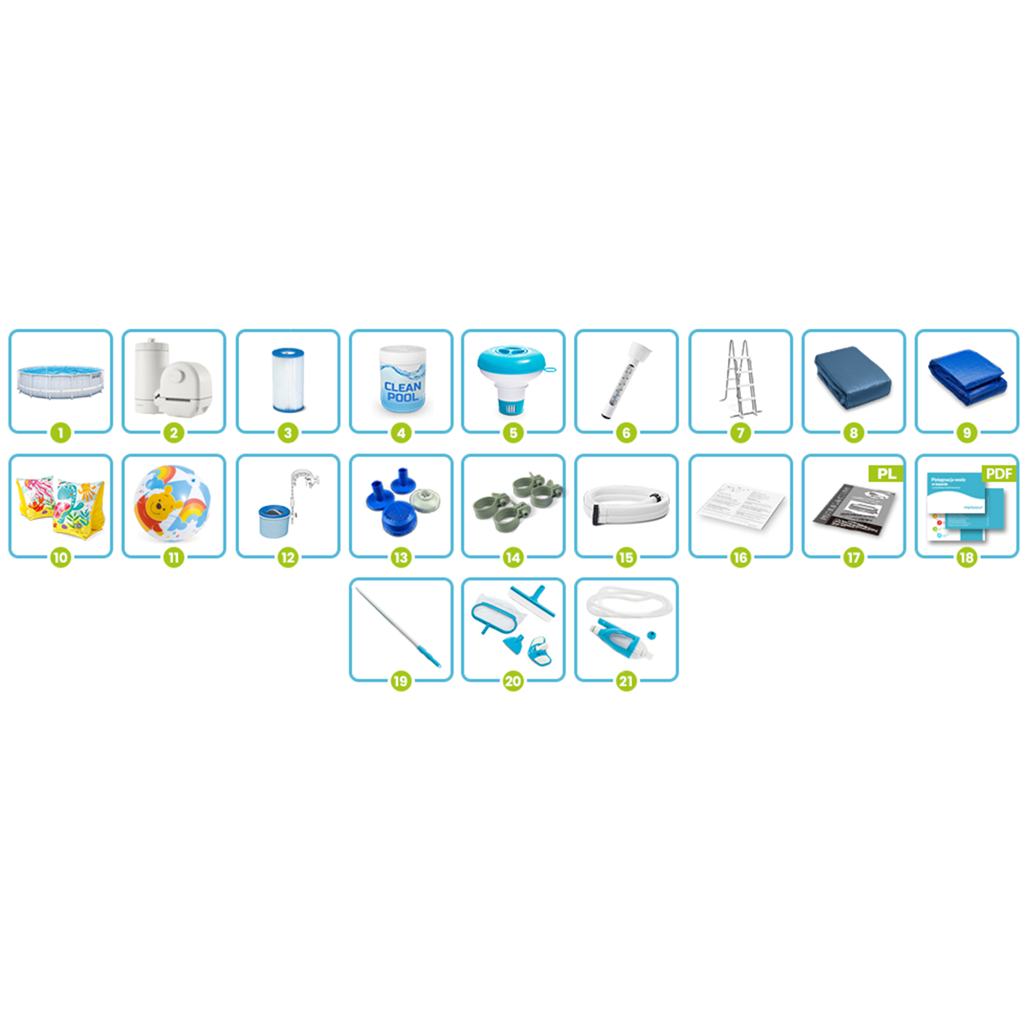 Raamiga aiabassein 488 x 122 cm 21 1 INTEX 26746 - Image 14