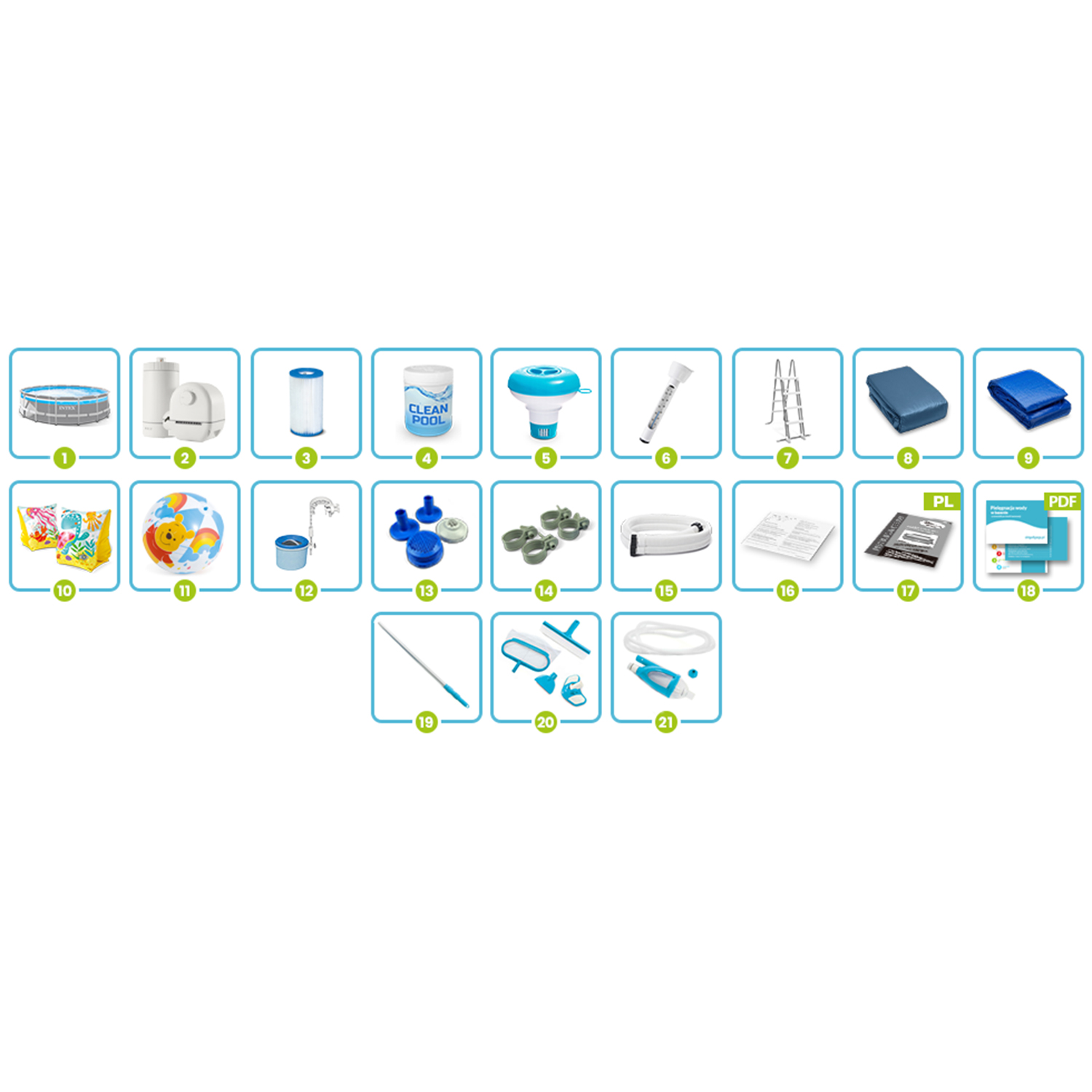 Raamiga aiabassein 488 x 122 cm 21 1 INTEX 26730 - Image 8