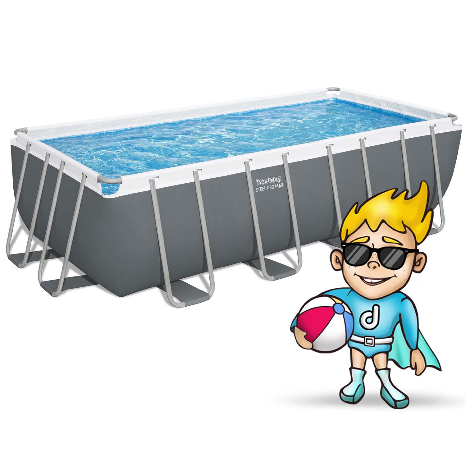 Raamiga aiabassein 488x244x122 cm 18in1 Bestway 56671N - Image 11