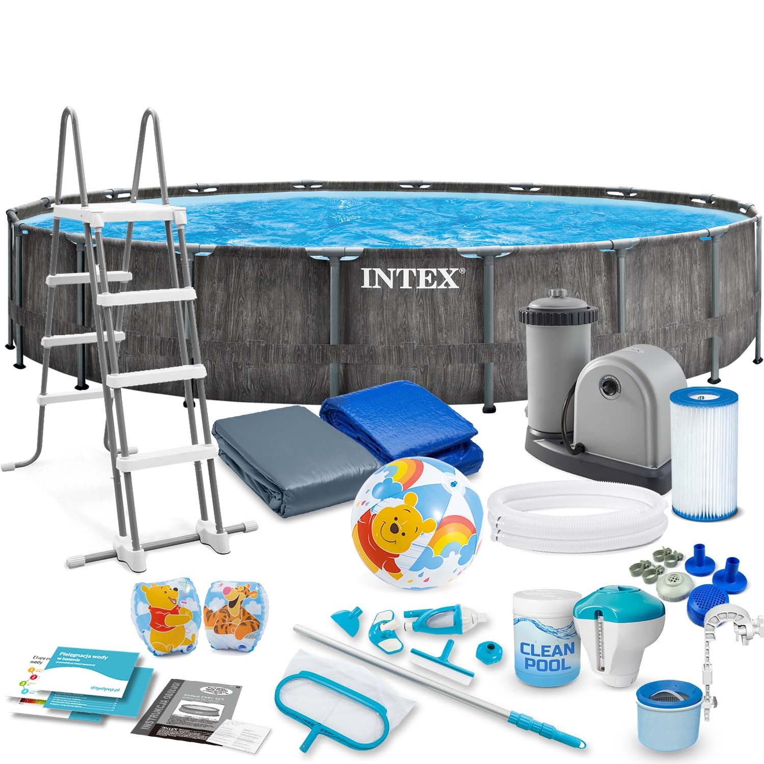 Raamiga aiabassein 549 x 122 cm 21 in 1 INTEX 26744 + TASUTA tõukeratas - Image 8