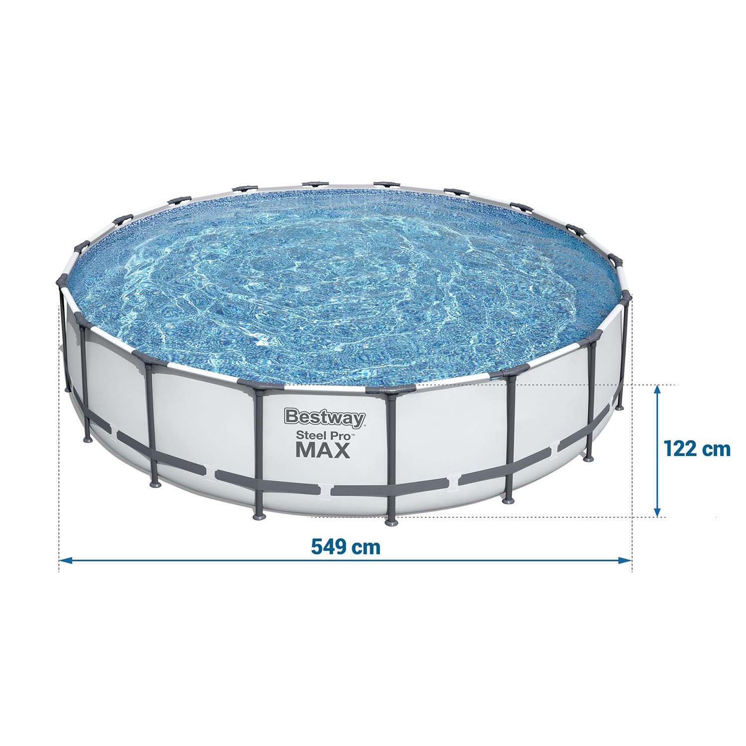 Raamiga aiabassein 549 x 122 cm 18-in-1 Bestway 56462 + mullimasin TASUTA - Image 7