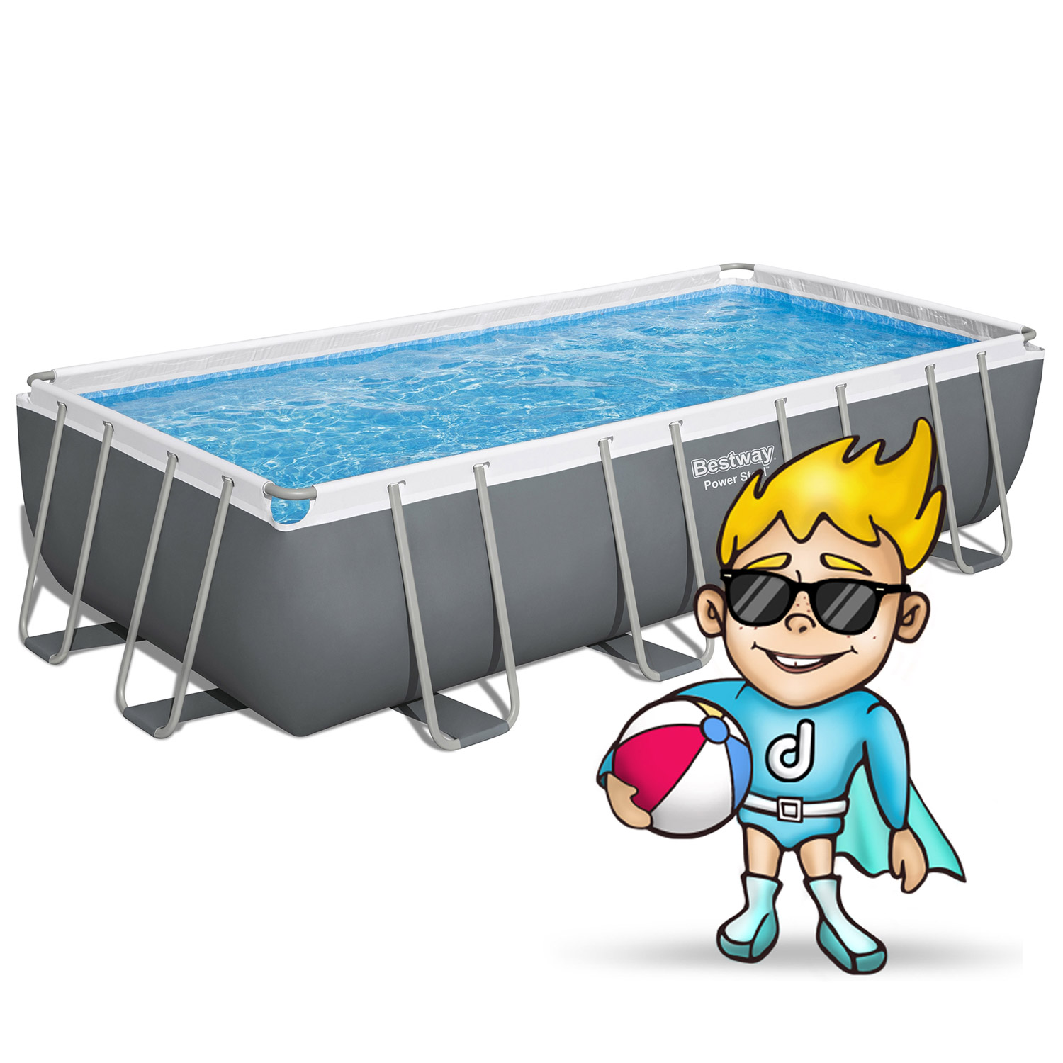 Raamiga aiabassein 549 x 274 x 122 cm 17-ühes Bestway 56465 - Image 6