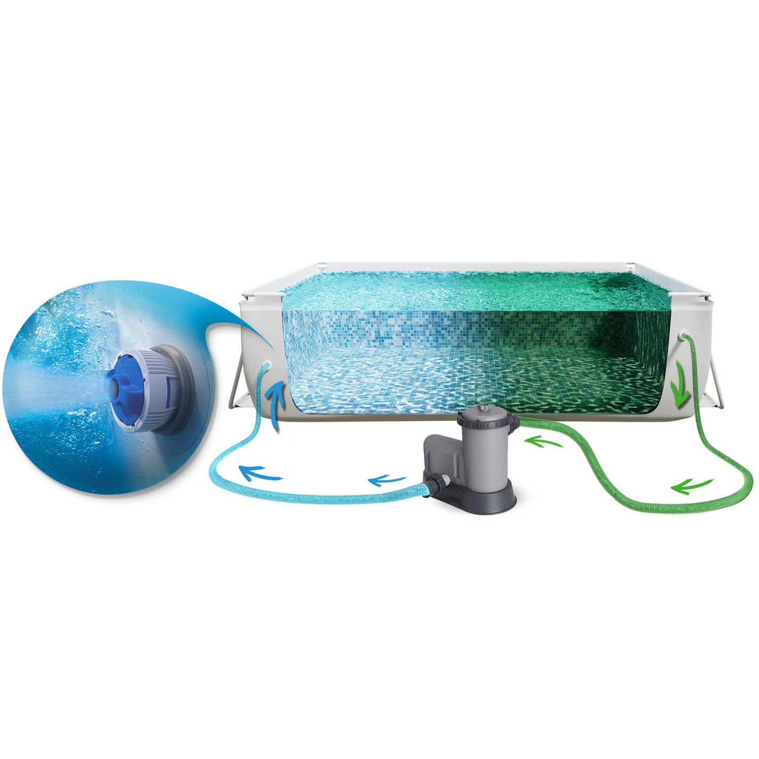 Raamiga aiabassein 549 x 274 x 122 cm 17-ühes Bestway 56465 - Image 10