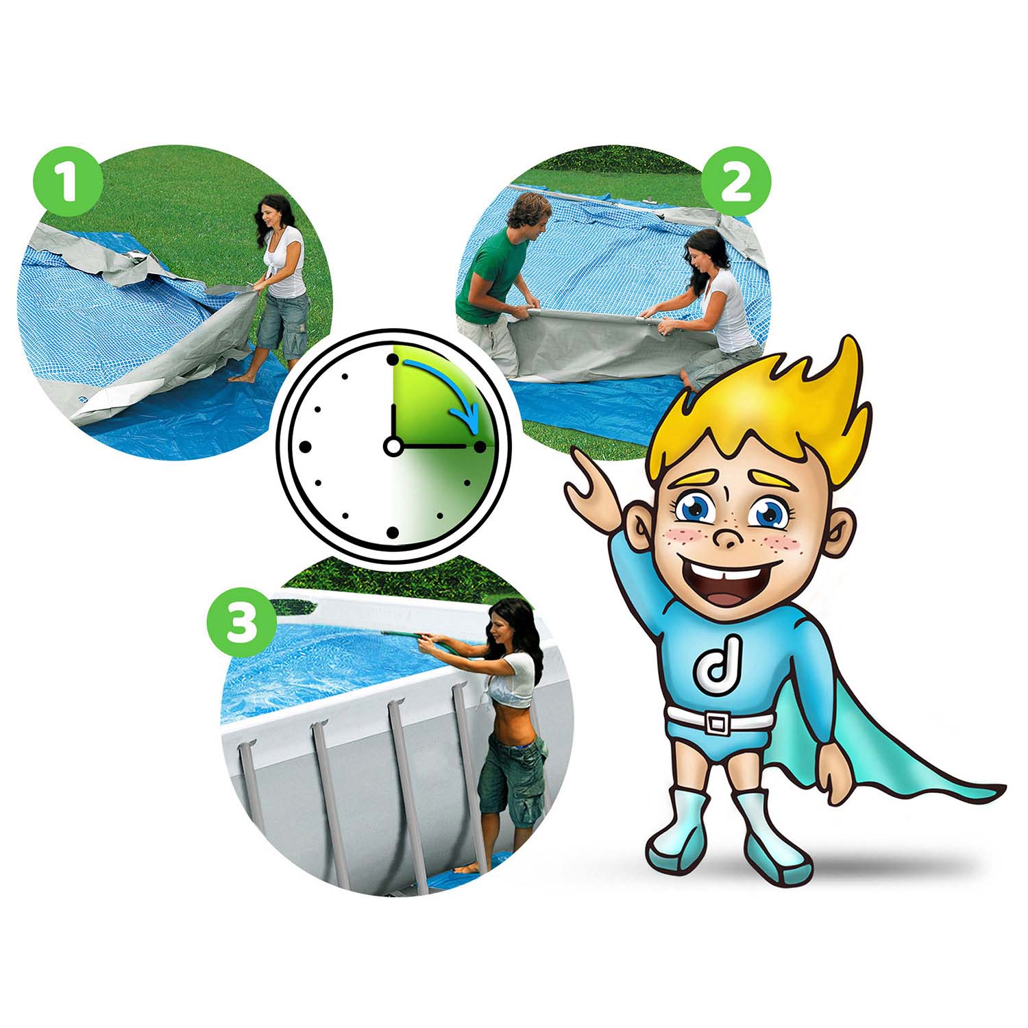 Raamiga aiabassein 549 x 274 x 122 cm 17-ühes Bestway 56710 - Image 13