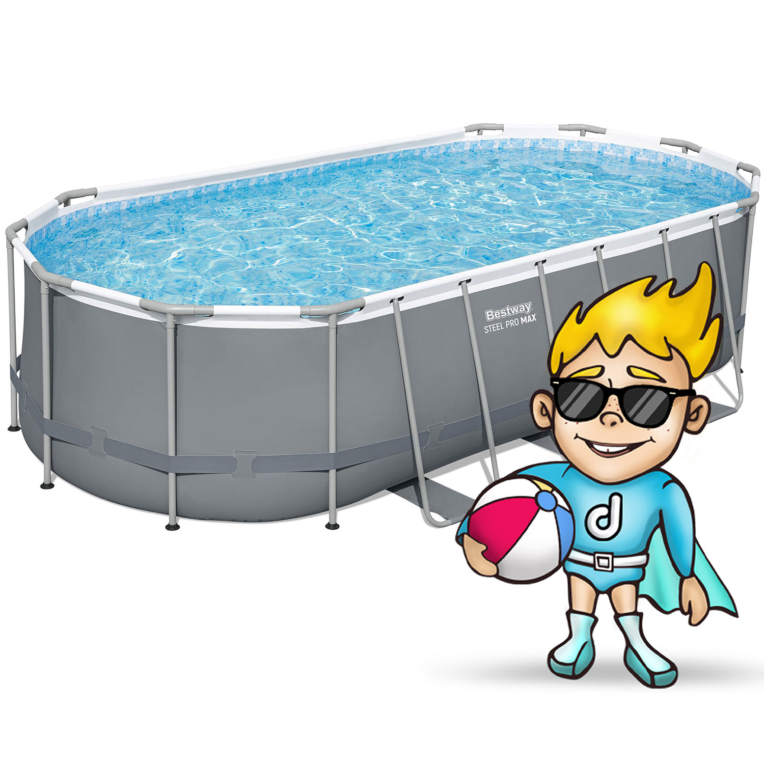 Raamiga aiabassein 549 x 274 x 122 cm 12-ühes Bestway 56710 - Image 6