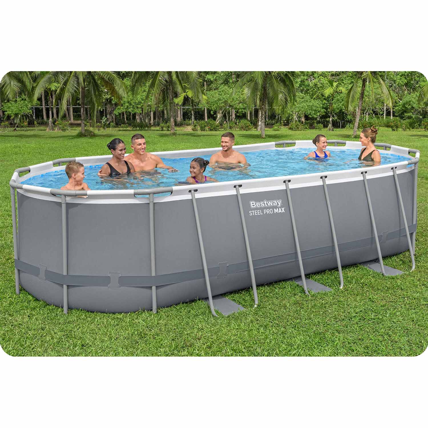 Raamiga aiabassein 549 x 274 x 122 cm 12-ühes Bestway 56710 - Image 8