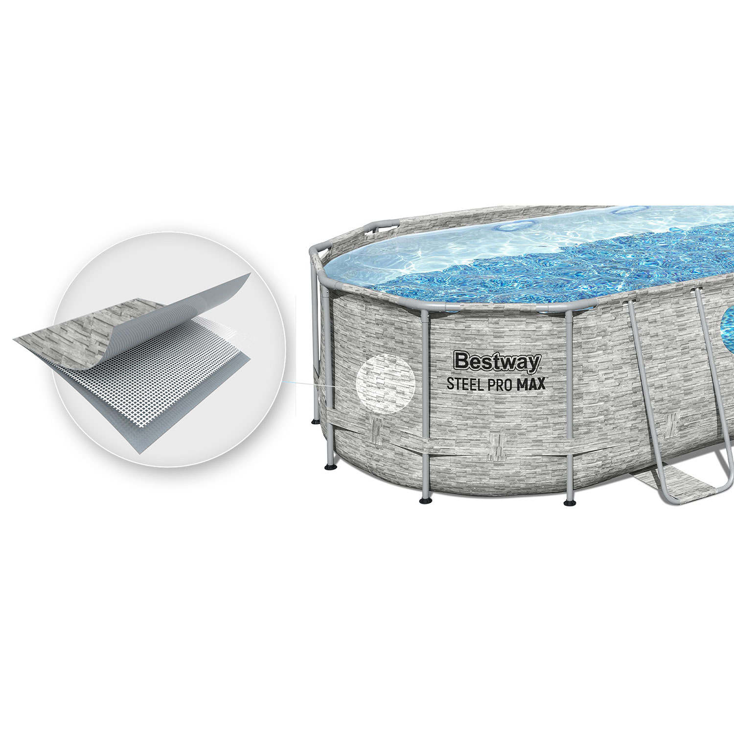 Raamiga aiabassein 549 x 274 x 122 cm 12 ühes Bestway 56716N - Image 3