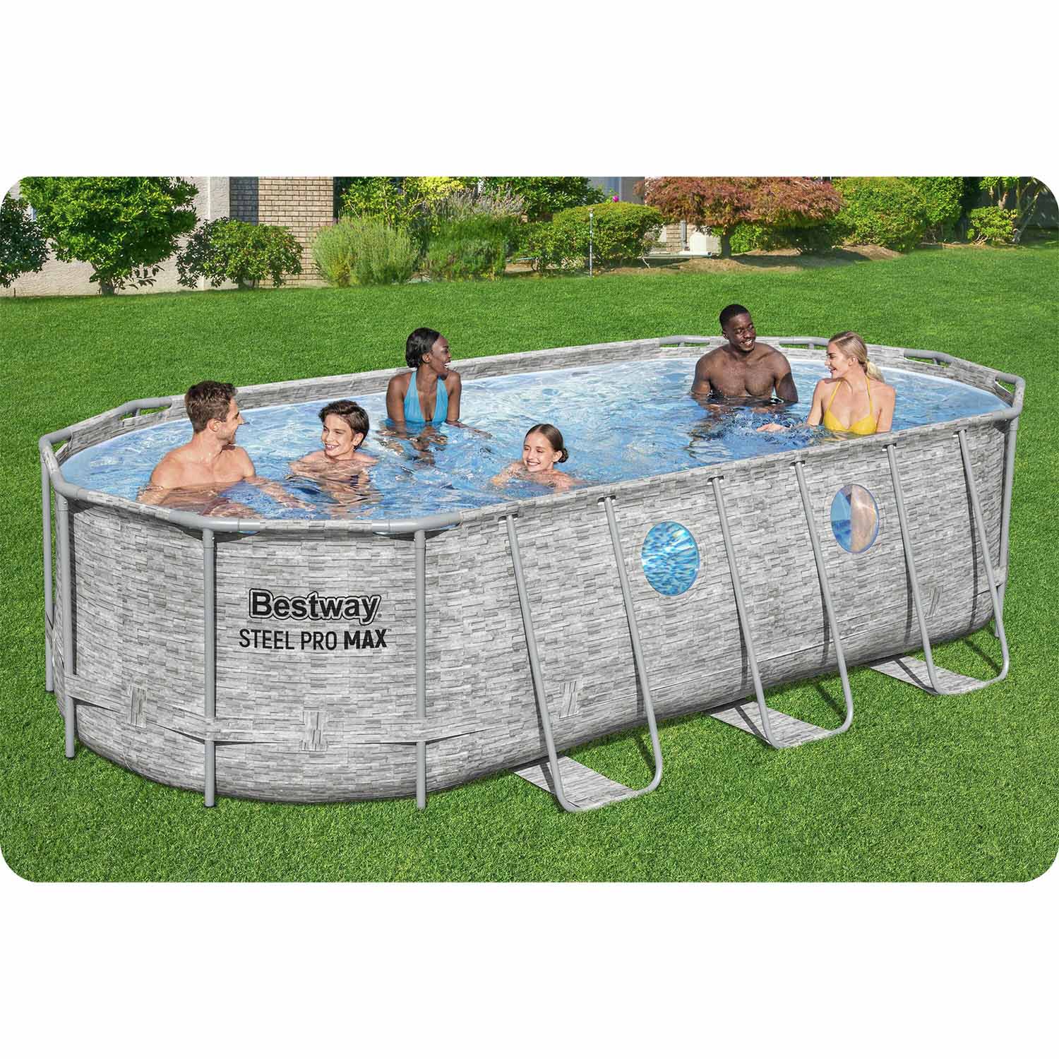 Raamiga aiabassein 549 x 274 x 122 cm 12 ühes Bestway 56716N - Image 7