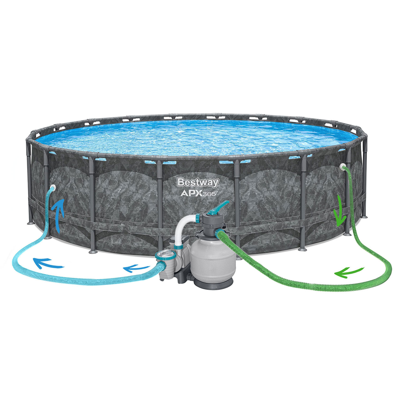 Raamiga aiabassein 549 x 132 cm 11-ühes Bestway 561KC - Image 7