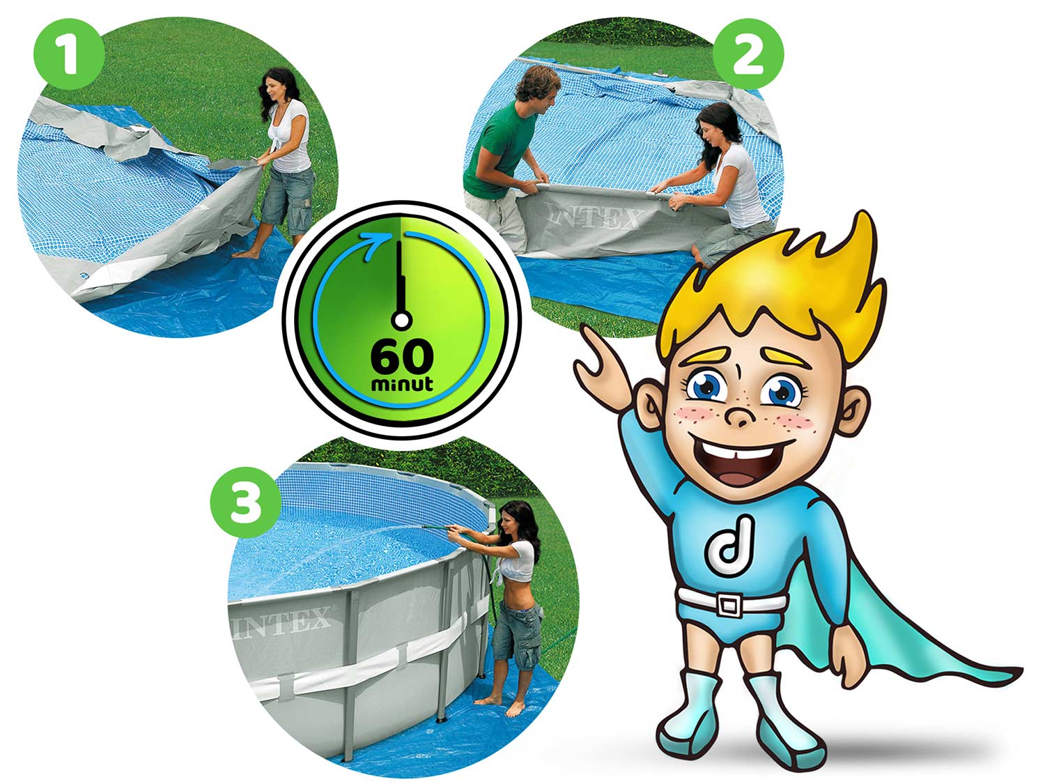 Raamiga aiabassein 549 x 122 cm 6-ühes INTEX 26732 - Image 5