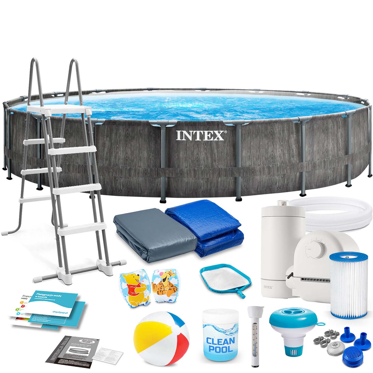 Raamiga aiabassein 549 x 122 cm 18 in 1 INTEX 26744