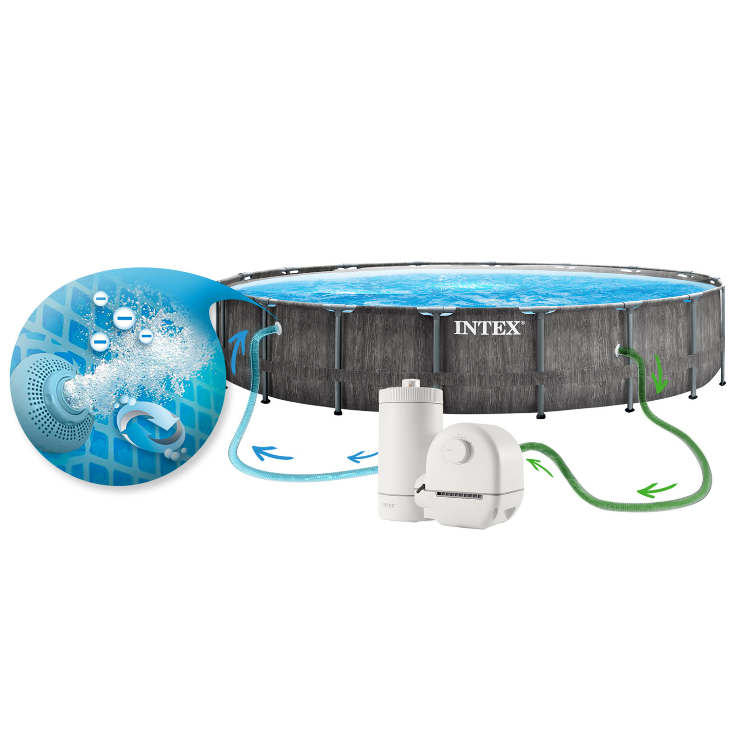 Raamiga aiabassein 549 x 122 cm 21 1 INTEX 26744 - Image 4