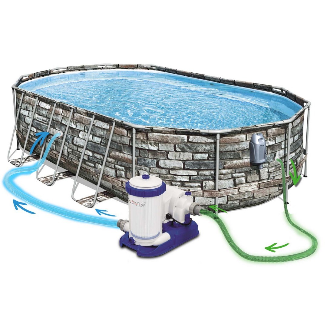 Raamiga aiabassein 610 x 366 x 122 cm 20-in-1 Bestway 56719 + TASUTA tõukeratas - Image 6