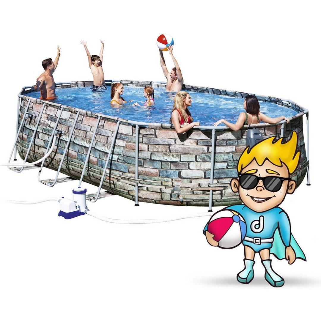 Raamiga aiabassein 610 x 366 x 122 cm 20-in-1 Bestway 56719 + TASUTA tõukeratas - Image 2