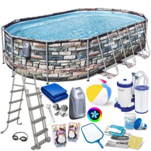 Raamiga aiabassein 610 x 366 x 122 cm 20 ühes Bestway 56719