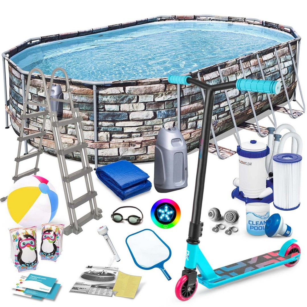 Raamiga aiabassein 610 x 366 x 122 cm 20-in-1 Bestway 56719 + TASUTA tõukeratas